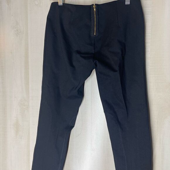 J. Crew black riding pants back exposed zipper, size 8 - Picture 14 of 15